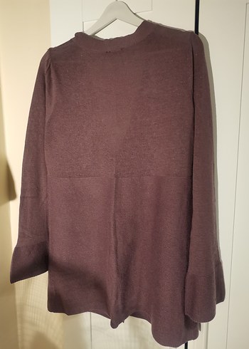 Afrodit Düğmeli Mor Kadın Hırka - Görsel 4