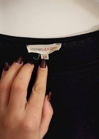 Koton Siyah Kadın Uzun Kollu Kazak - Görsel 3