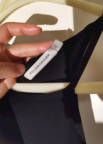 Polo Garage İnce Askılı Siyah Elbise - Görsel 3