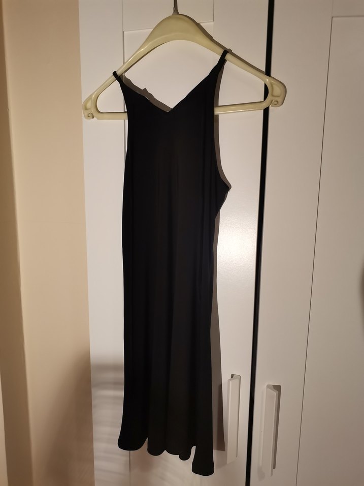 Polo Garage İnce Askılı Siyah Elbise - Görsel 4