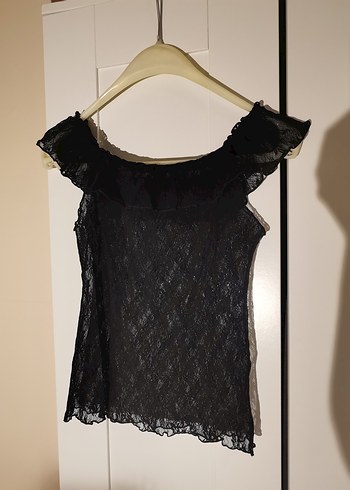 Zara Tül Transparan Bluz - Görsel 5