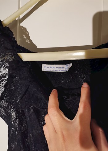 Zara Tül Transparan Bluz - Görsel 4