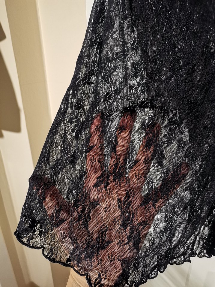 Zara Tül Transparan Bluz - Görsel 3