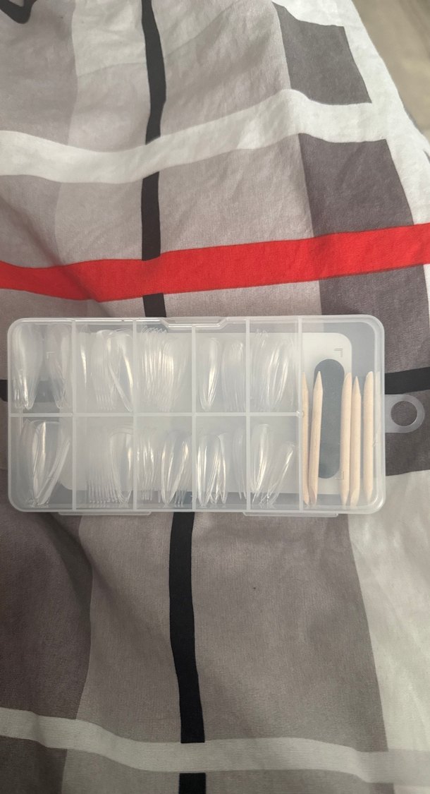 Uzun Stiletto Soft Gel Tırnak Uçları Seti - Görsel 2