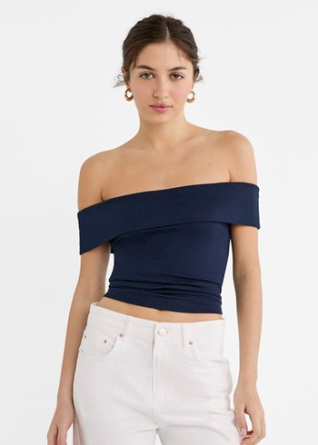 Stradivarius omzu açık bluz