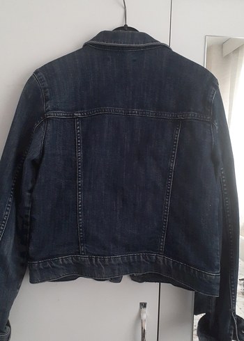 LC Waikiki Düğmeli Gri Kadın Denim Ceket