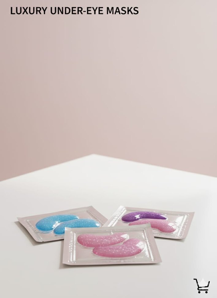 Renkli Jel Göz Maskeleri Seti - Görsel 3