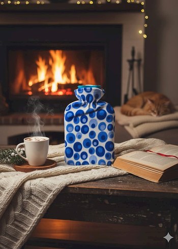 Mavi Desenli Sıcak Su Torbası - Görsel 2