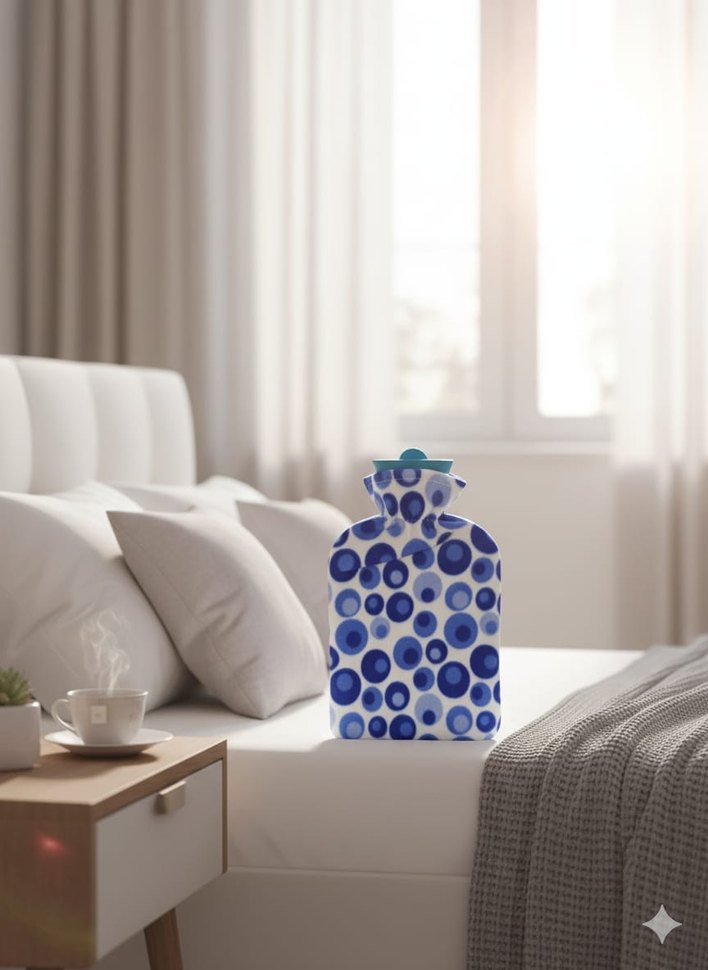 Mavi Desenli Sıcak Su Torbası - Görsel 3