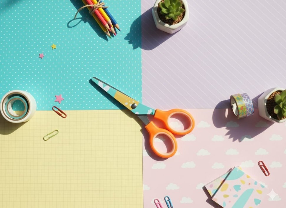 Pastel Renkli makas - Görsel 3