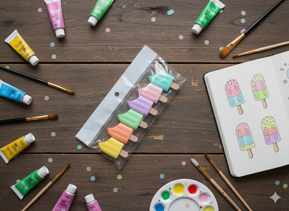 Pastel Renkli boya Seti - Görsel 3