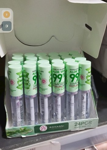 Ronassi Aloe Vera Işıltılı Yeşil Dudak Parlatıcısı - Görsel 4