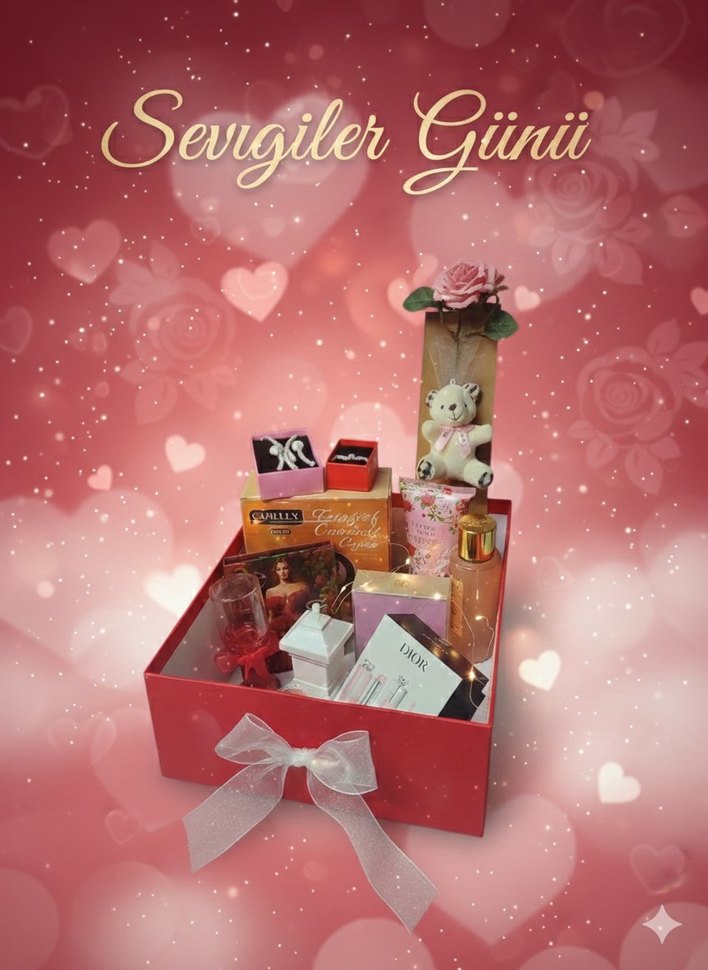 Pembe Sevgililer Günü Hediye Kutusu - Görsel 2