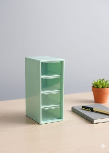 Pastel Yeşil Çok Bölmeli Düzenleyici - Görsel 3