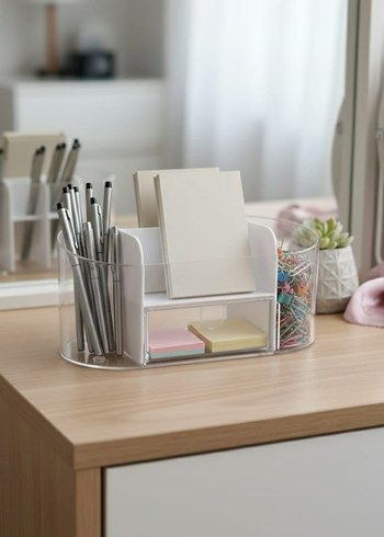 Beyaz Makyaj Organizer Kutusu - Görsel 3