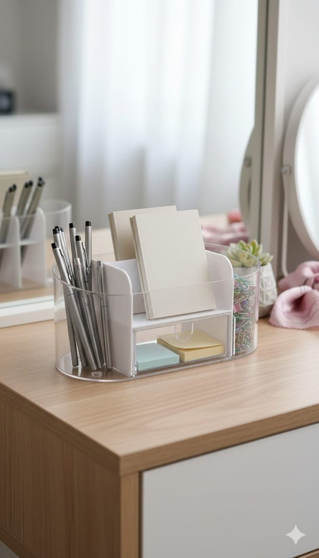 Beyaz Makyaj Organizer Kutusu - Görsel 2