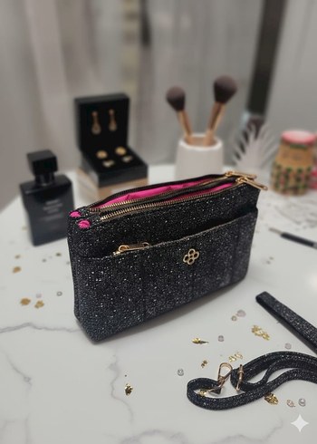 Siyah Parlak Kadın Deri Çanta - Görsel 3