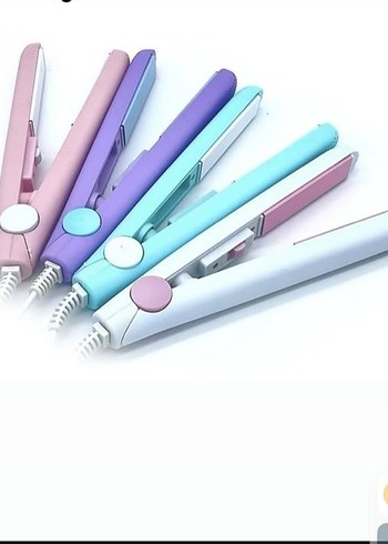 Pastel Renkli Mini Saç Düzleştirici