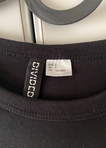 H&M Siyah Kadın Kısa Kollu Baskılı Tişört