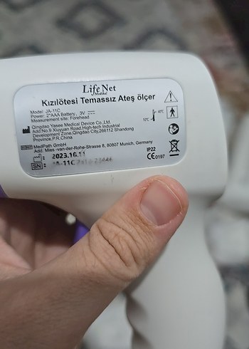 Gri Temassız Ateş Ölçer - Görsel 4