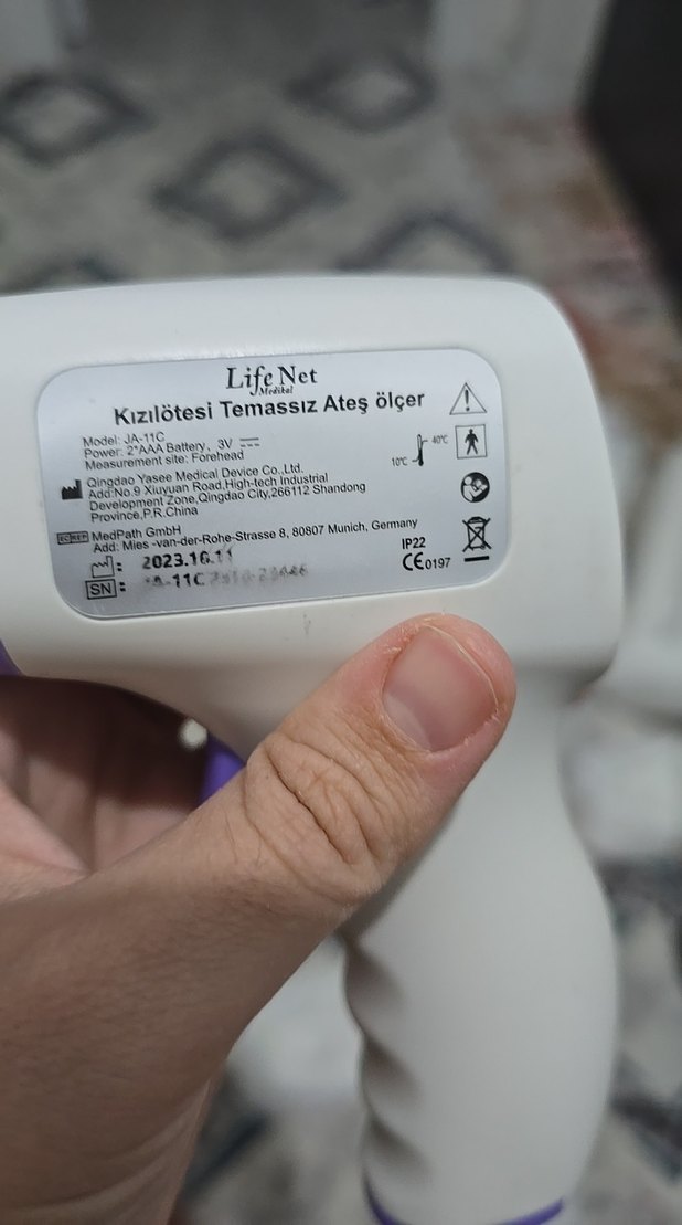 Gri Temassız Ateş Ölçer - Görsel 4