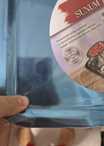 mavi Kare Sunum Tepsisi 2 tane - Görsel 2