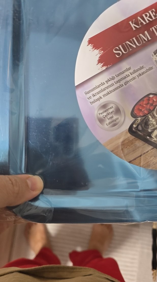 mavi Kare Sunum Tepsisi 2 tane - Görsel 2