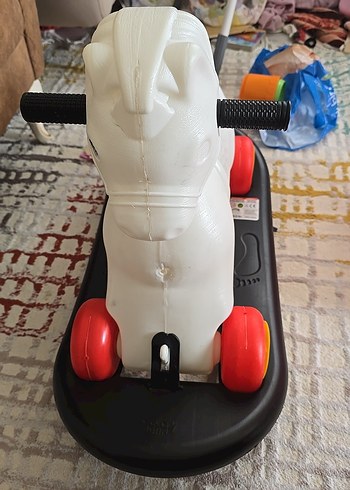 Beyaz Çocuk Atlı Oyuncak - Görsel 4