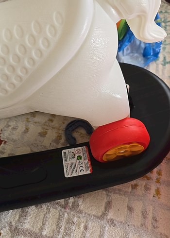 Beyaz Çocuk Atlı Oyuncak - Görsel 3