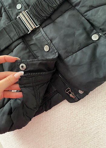 Kemerli Siyah Kadın Yelek - Görsel 3