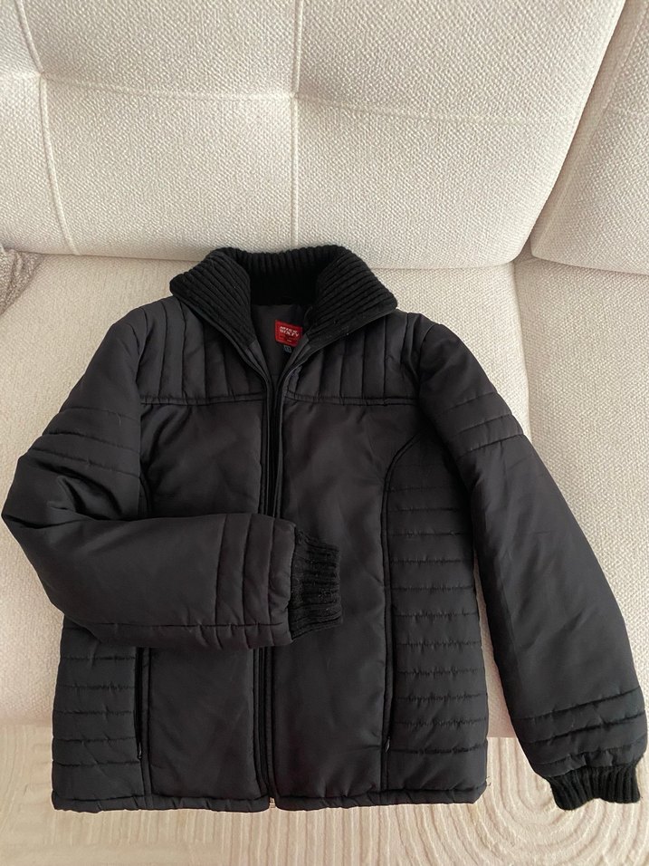 Siyah  Fermuarlı Ceket - Görsel 4