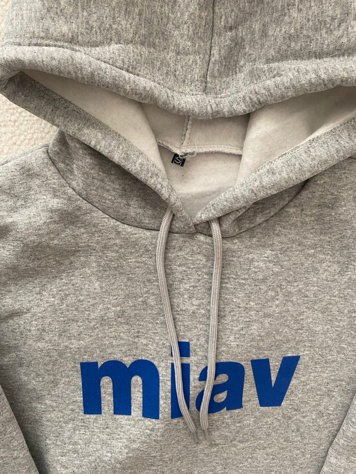 Gri Kapüşonlu Rahat Kadın Sweatshirt - Görsel 4