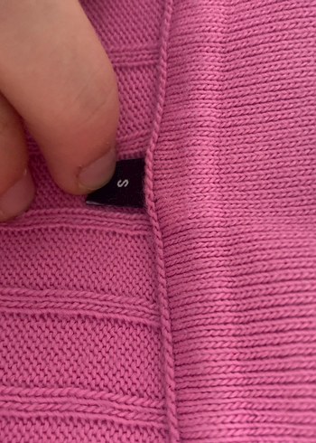 Pembe Triko Uzun Kollu Kadın Kazak - Görsel 3