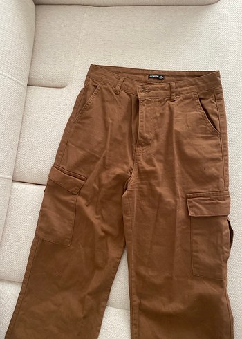 Kadın Kahverengi Regular Fit Midi Kot Pantolon - Görsel 6