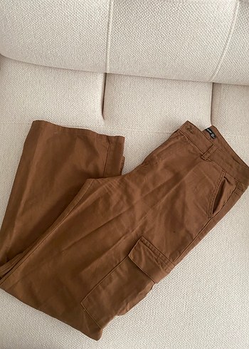 Kadın Kahverengi Regular Fit Midi Kot Pantolon - Görsel 2