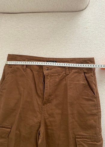 Kadın Kahverengi Regular Fit Midi Kot Pantolon - Görsel 7