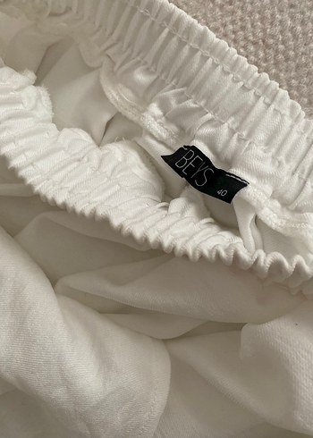 Beyaz Uzun Keten Salaş Takım - Görsel 5