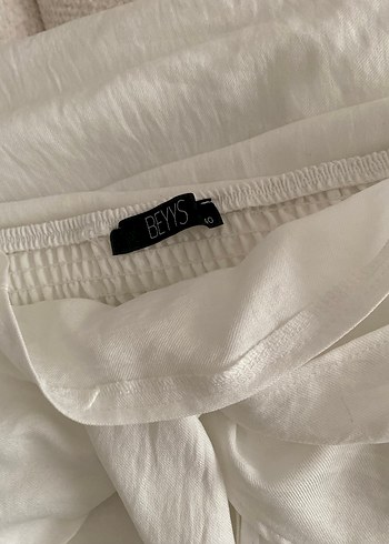 Beyaz Uzun Keten Salaş Takım - Görsel 7