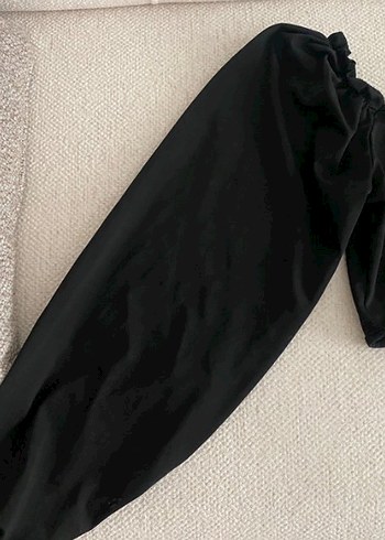 Kadın Siyah Gotik Mini Bluz - Görsel 3