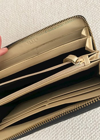 Siyah Deri Yılan Desenli Fermuarlı Kadın Cüzdanı - Görsel 3