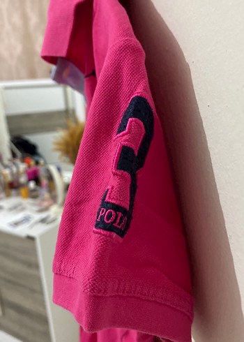 Ralph Lauren Pembe Uzun Kollu Polo Tişört