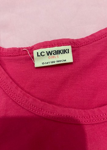 LC Waikiki Kız Çocuk Pembe Baskılı Kolsuz Tişört