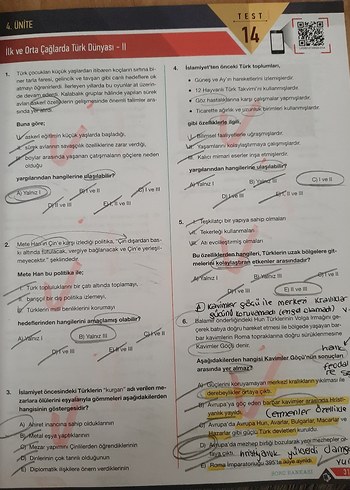 Beden Renk Limit Kurumsal TYT AYT Tarih Soru Bankası