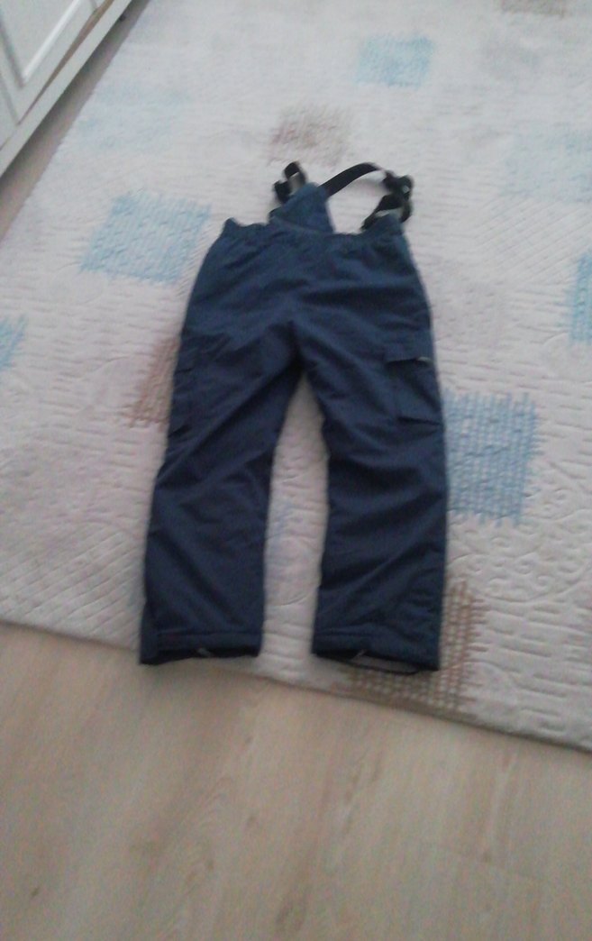 Erkek Lacivert Sırt Askılı Kayak Pantolonu - Görsel 2