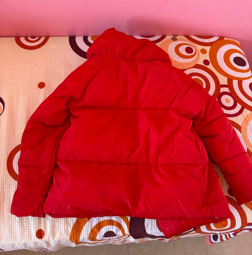 Kırmızı Kadın Şişme Mont - Görsel 3