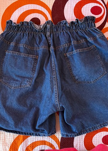 Kadın Mavi Kot Şort - Görsel 2