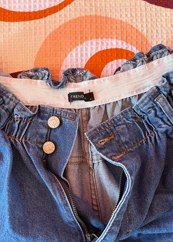 Kadın Mavi Kot Şort - Görsel 3