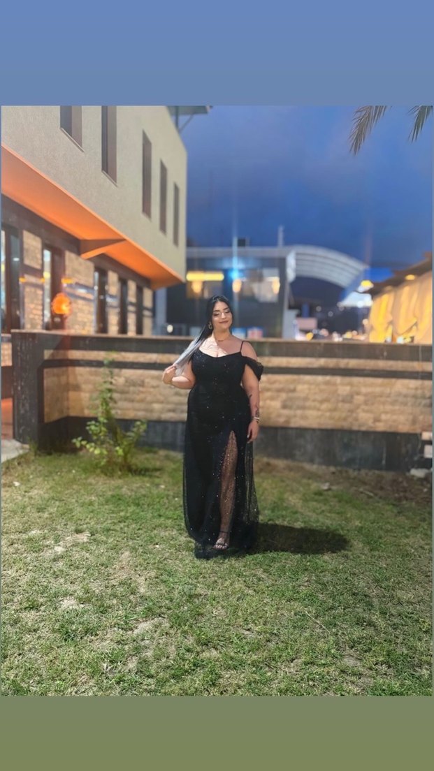 Kayık Yaka Pullu Büyük Beden Abiye - Görsel 4