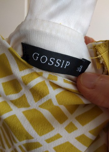 Sarı Pilili Midi Bohem Elbise - Görsel 4