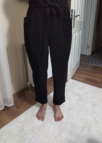 m Beden Kadın Siyah rahat pantalon